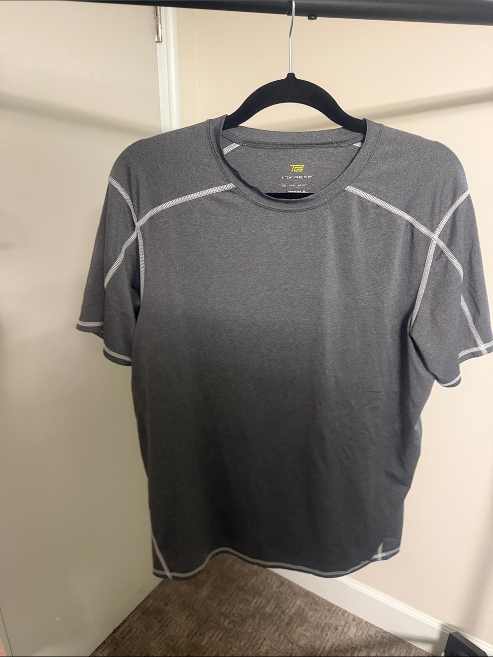 TC Men's Short Sleeve Athletic Tee - Charcoal Gray